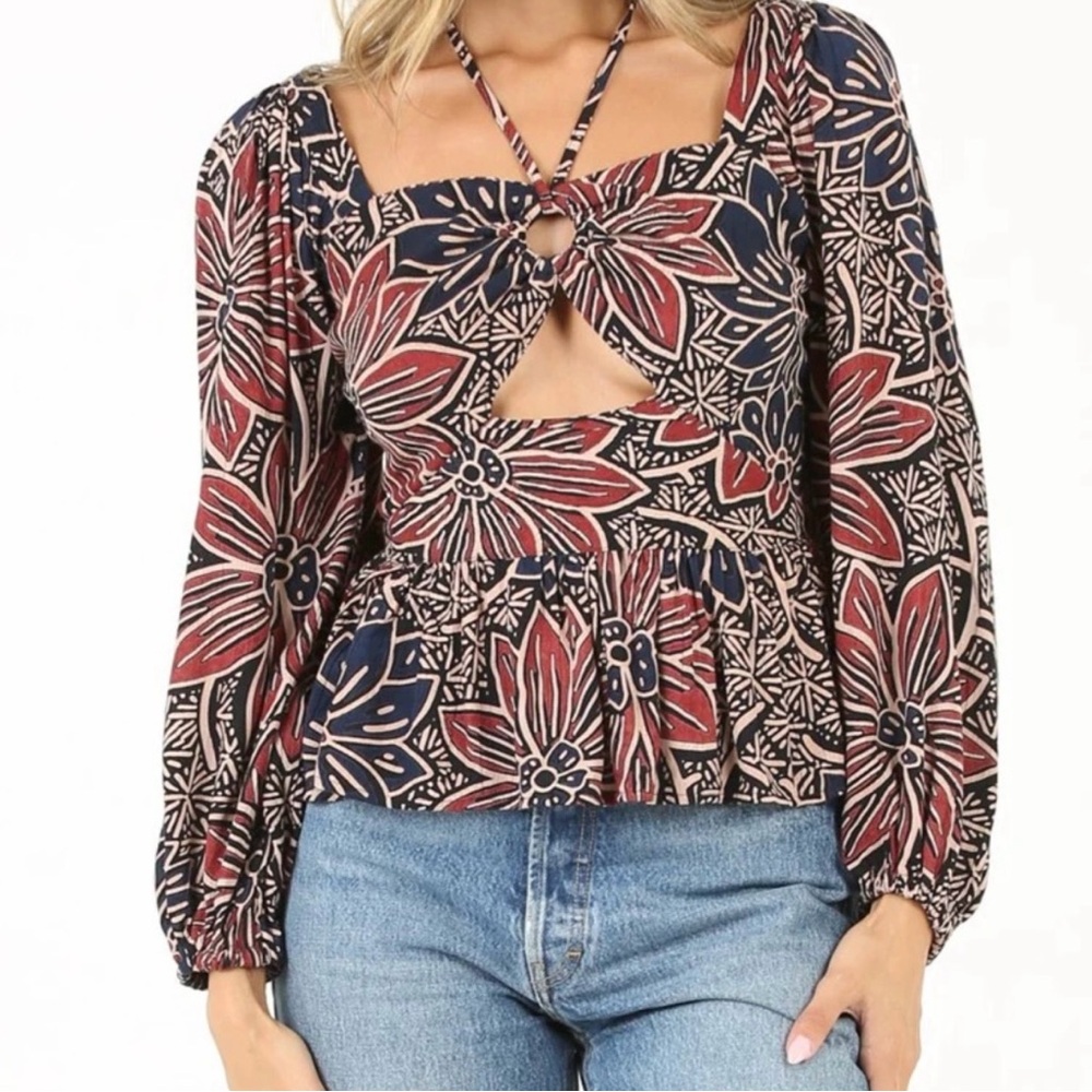 Floral Print Women's Top